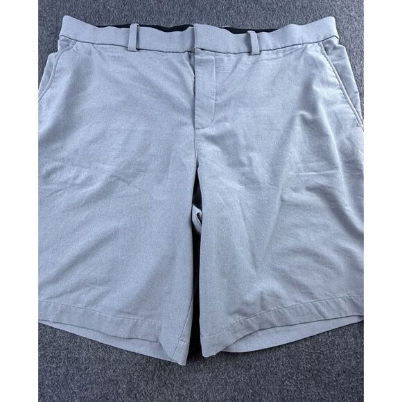 Nike Golf Shorts Mens‎ 40 Gray Diamond DriFit Pockets Chino Elastic Waist - Picture 1 of 12